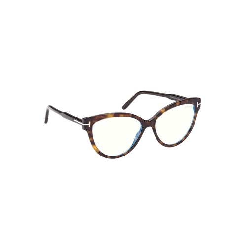 Tom Ford Ft 5763 B 052 Dark Havana Eyeglasses Woman