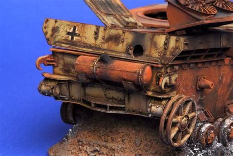 Panzer Iv Wreck From Mig Productions Panzer Iv Diorama Scale Models