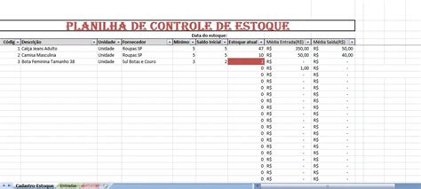 Planilha Para Controle De Estoque Excel R Em Mercado Livre My Xxx Hot