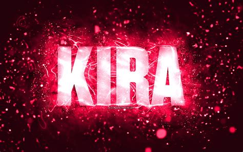 1920x1080px 1080p Free Download Happy Birtay Kira Pink Neon