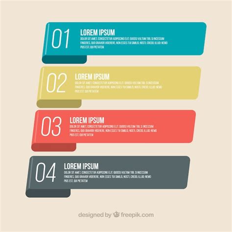 Free Vector Infographic Banners With Classic Design