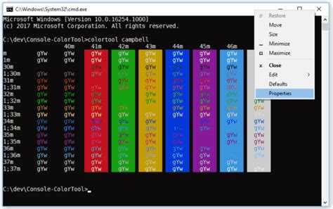 Download Color Schemes For Command Prompt In Windows 10