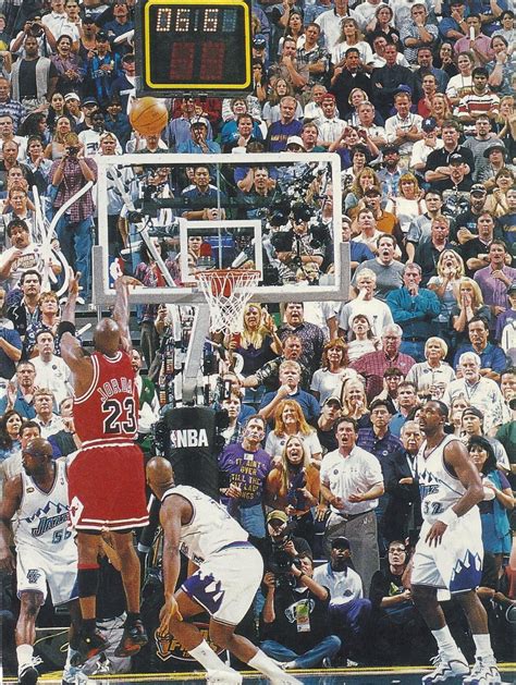 Michael Jordan Last Shot Chicago Bulls Vintage 16x20 Color Basketball