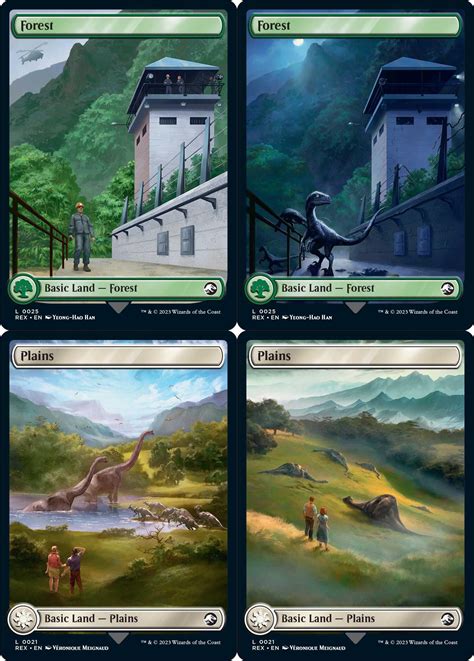 Here Are Four New Cards From Magic The Gatherings Jurassic Park