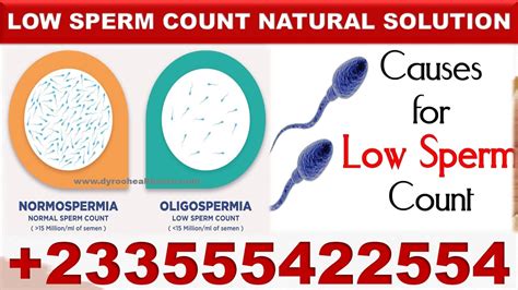 low sperm count treatment symptoms and causes