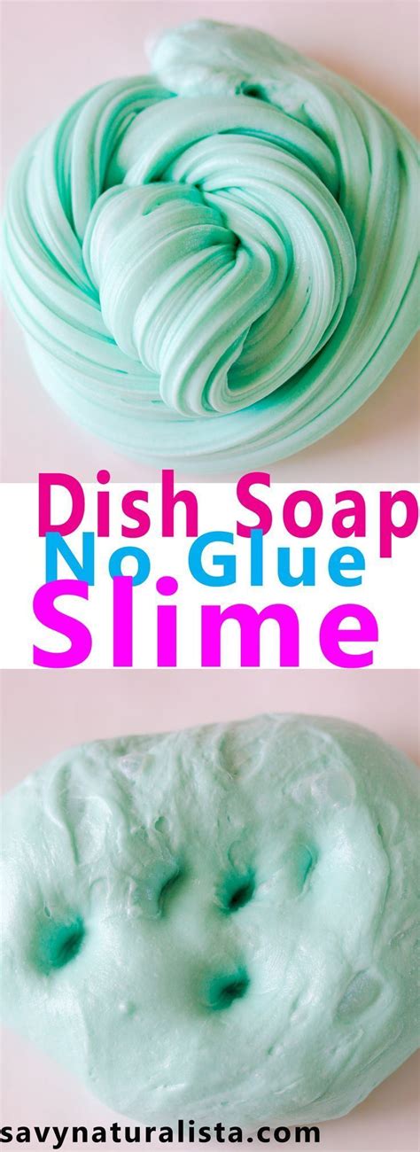 Dish Soap No Glue Slime Diy Making No Glue Slime No Glue Dish Soap