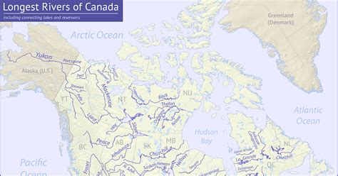 Map Of Canada Rivers Maps Of The World