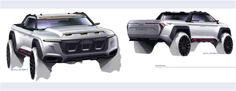 Audi Quattro Truck On Behance Truck Design Concept Car Design Audi