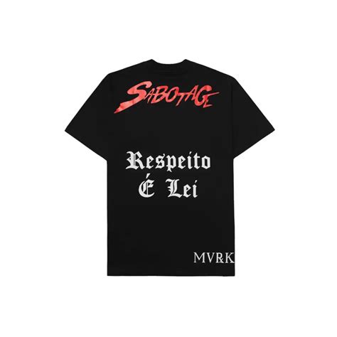 Sabotage x MVRK Camiseta Respeito É Lei Preta