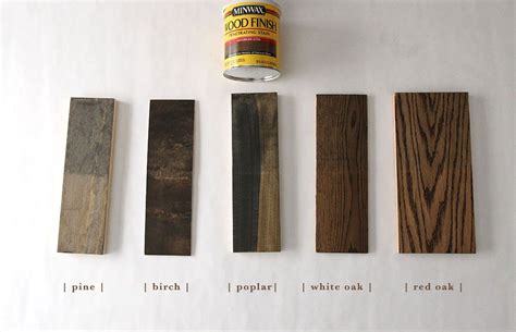 How 6 Different Stains Look On 5 Popular Types Of Wood Staining Wood