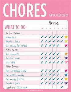 Chore Charts More Time 