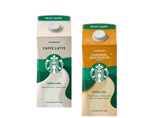 Starbucks Uk Launches Two New Multiserve Chilled Classic Coffees Caffe Latte Caramel Macchiato