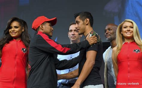 Loya insurance company dirba šiose srityse: Photos: Chocolatito, Moises Fuentes - Go Face To Face at Presser - Boxing News