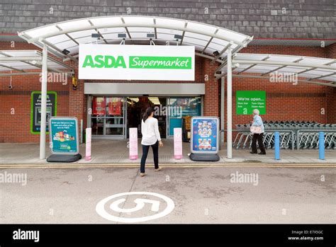 Asda Supermarket Entrance Newmarket Suffolk Uk Stock Photo Alamy