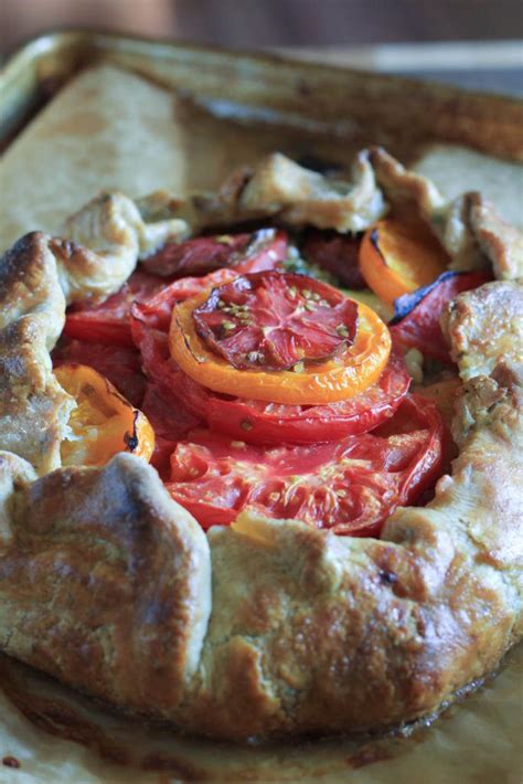 Tomato Zucchini Corn Summer Tart With A Buttery Herb Black Pepper