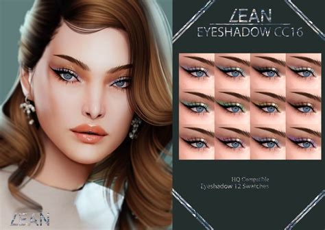 The Sims 4 Eyeshadow Cc16 At Lean The Sims Book