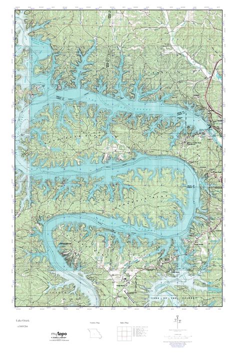 Mytopo Lake Ozark Missouri Usgs Quad Topo Map