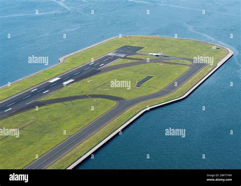 Airport Runway Built In Reclaimed Land At Sydney Kingsford Smith