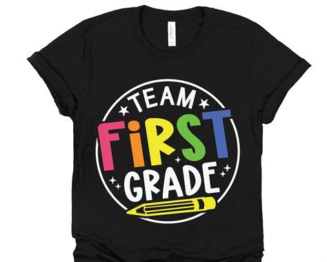 Team First Grade Svg First Grade Shirt Svg1st Grade T Etsy