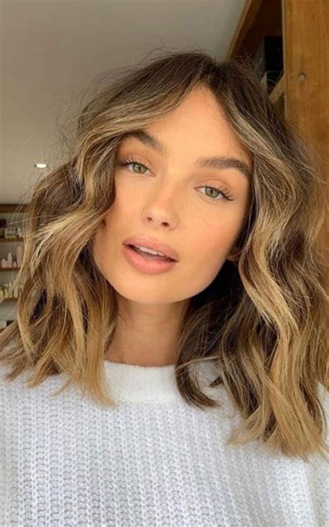 30 stylish shoulder length haircuts to try now wavy ombre blonde long bob i take you wedding