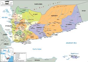 Yemen Map Road Worldometer