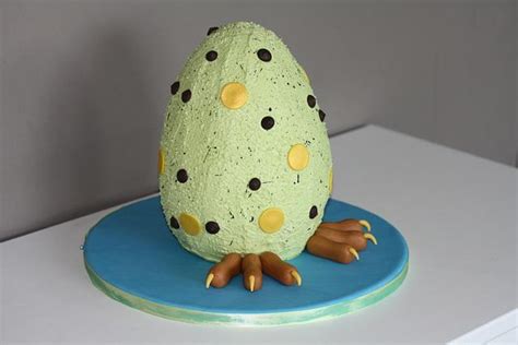 Dinosaur Egg Cake Decorated Cake By Crazyaboutcake Cakesdecor