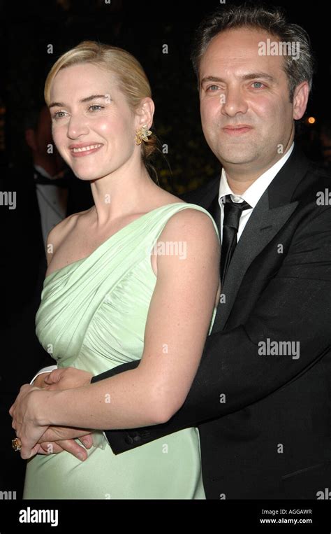 Schauspielerin Kate Winslet Und Sam Mendes Bei Der Vanity Fair Oscar Party Im Mortons