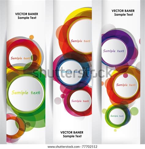 Set 160x600 Abstract Banners Stock Vector Royalty Free 77702512