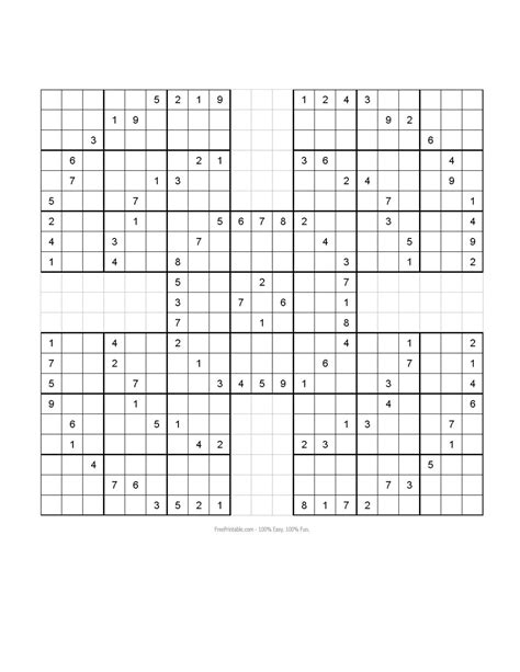 Sudoku Printable Puzzles Easy Sudoku Printable Sudoku Easy Puzzle