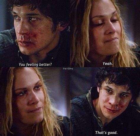 Bellamy And Clarke Oh The Way They Look At Each Other Love It The100 Bellarke Bob Morley