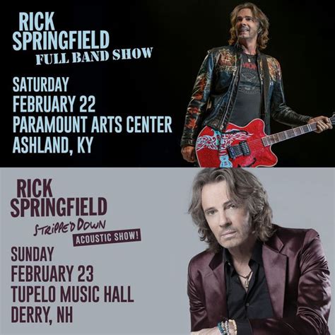 Rick Springfield Tour Dates 2020 And Concert Tickets Bandsintown