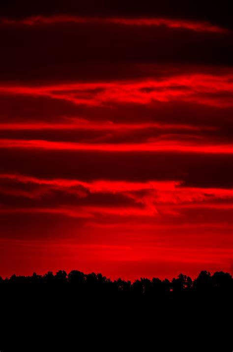Black And Red Sky Painting Architectural Design Ideas