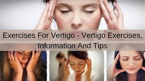 Exercises For Vertigo Vertigo Exercises Information And Tips Youtube