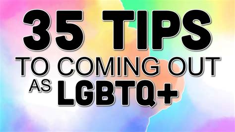 35 Tips To Coming Out As Lgbtq Youtube