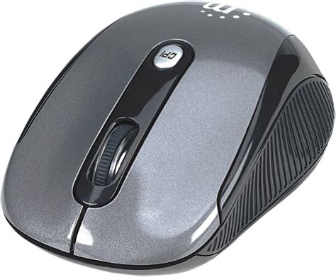 Manhattan Wireless Optical Usb Mouse 2000 Dpi Black