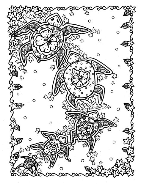 Here's a curios green turtle cruising up to the camera. Pin op coloring pages deborah muller