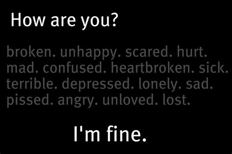 I'm fine. by WolvesRock15 on DeviantArt
