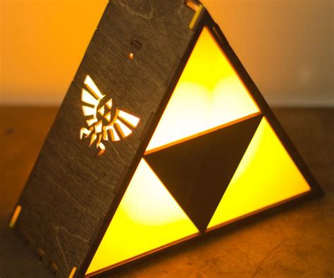 Legend Of Zelda Triforce Lamp Nerdy Room Decor Night Light Light Up