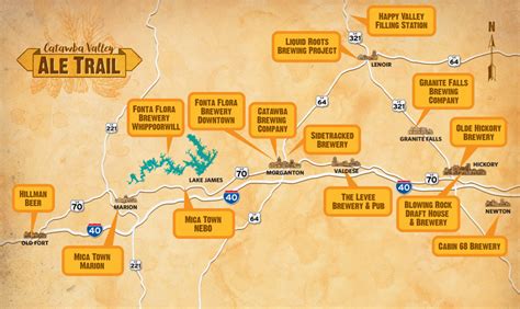 Catawba Valley Ale Trail Map — Loyalbrew