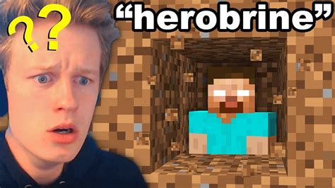 If My Friend Says Herobrine On Minecraft I Spawn Herobrine Youtube