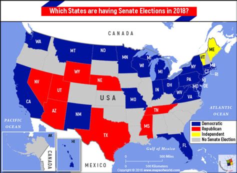 What States Are Having Senate Elections In 2018