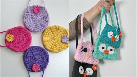 Kids Crochet Purse Hand Bags Very Attractive Design Of Crochet