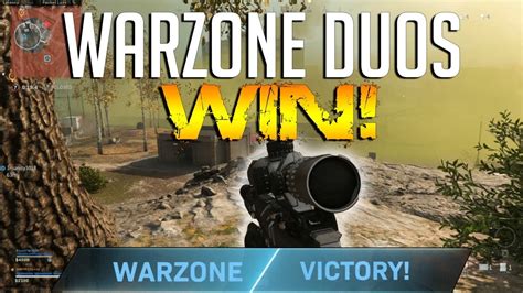Cod Warzone Duos Win Youtube
