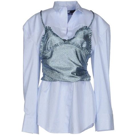 Jacquemus Shirt 485 Liked On Polyvore Featuring Tops Sky Blue