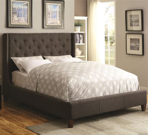Coaster Upholstered Beds 300453q Queen Upholstered Bed With Button