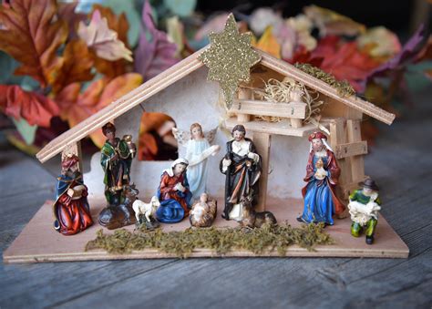 Christmas Nativity Scene Set Figures Polyresin Figurines Baby Jesus 12