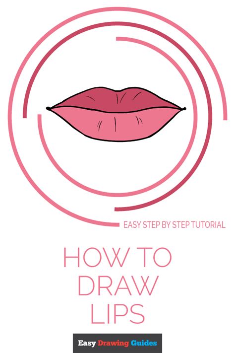 Draw a horizontal line according to the size of the lips you want to draw. How to Draw Lips - Really Easy Drawing Tutorial