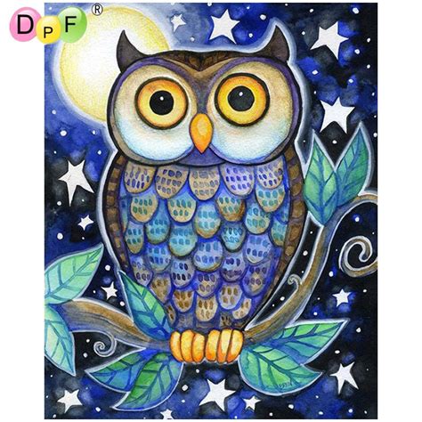 Dpf Diy Oil Painting Paint On Canvas Acrylic Coloring Star Sky Lion By