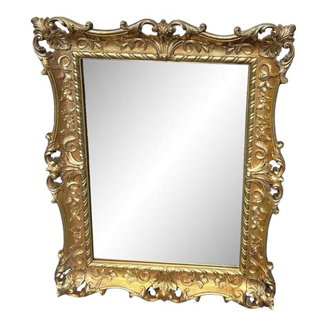 Vintage Hollywood Regency Syroco Mirror Gold Ornate Frame Chairish
