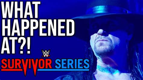 What Happened At Wwe Survivor Series Youtube